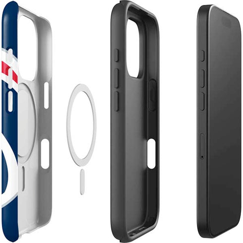 NBA Washington Wizards Large Logo iPhone 16 Pro Magsafe Impact Case